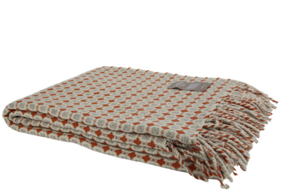 Wollen plaid met Oester en Terra - Afbeelding 4