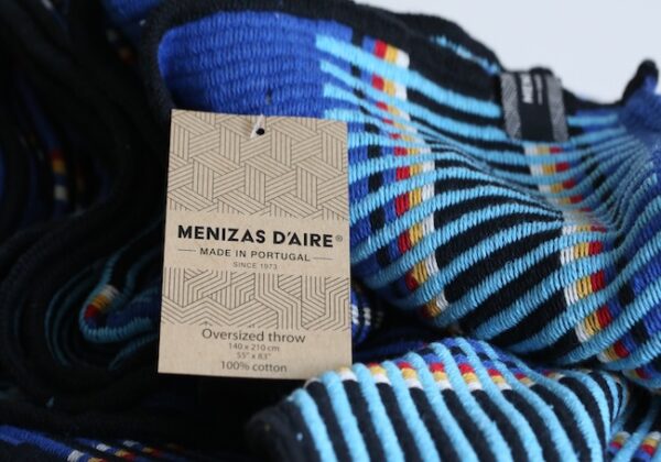 Blauwe Katoenen Portugese Plaid - Afbeelding 4