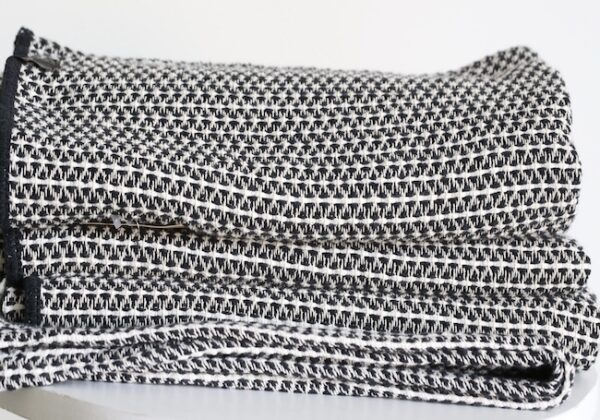 Zwart-Witte Katoenen Plaid