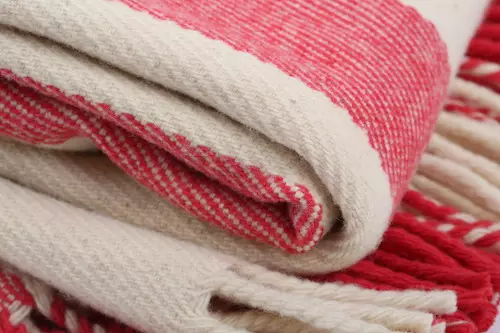 wollen deken gestreept