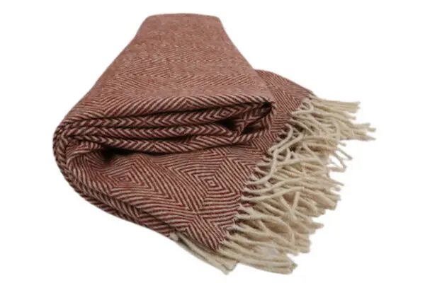 Ecola Bruine Plaid met Crème - Afbeelding 2