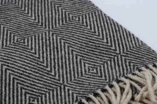 Zwart-Witte-Wollen-Deken